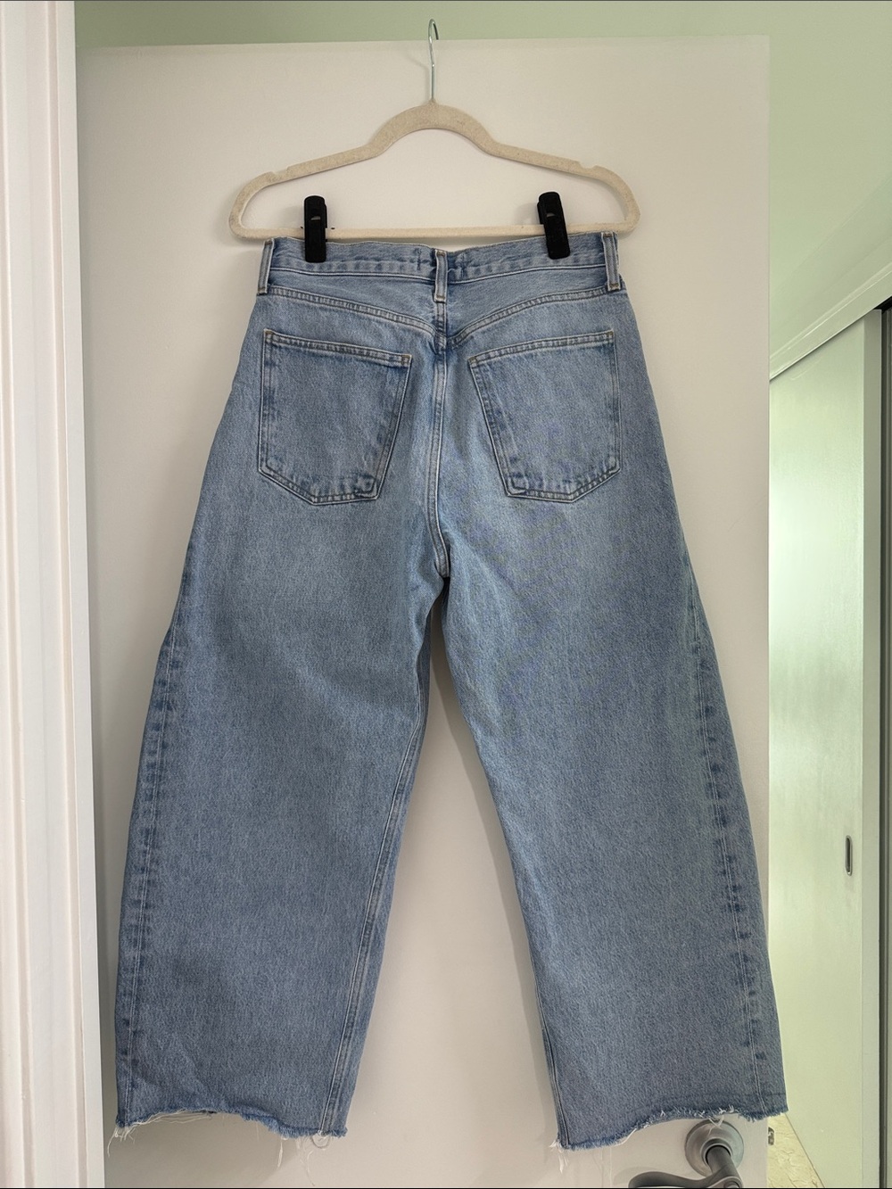 Agolde Luna High Rise Pieced Taper Jeans in Void - Picture 7 of 14